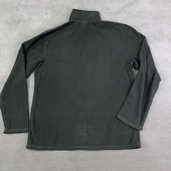 The North Face Fleece Jacket Mens Medium Charcoal Grey 1/4 Zip Pullover Hiking - Picture 3 of 7